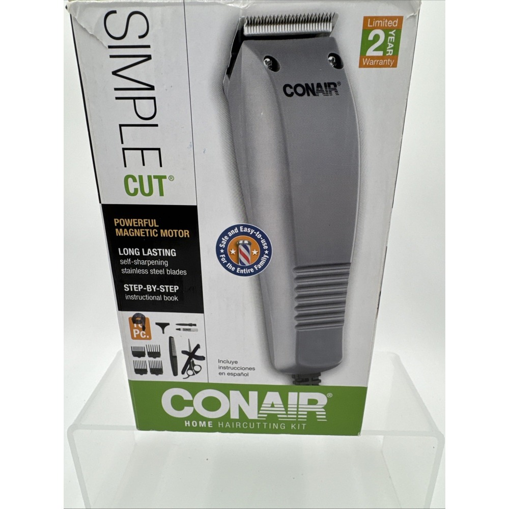 NIB Conair HC90RGB Simple Cut Haircut Trimmers Kit W/Step By Step‎ Instructions
